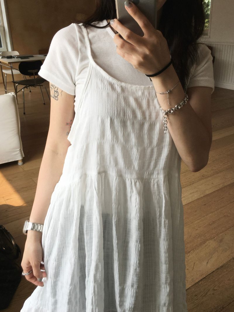 Mellow Back Ribbon Onepiece (2c)  