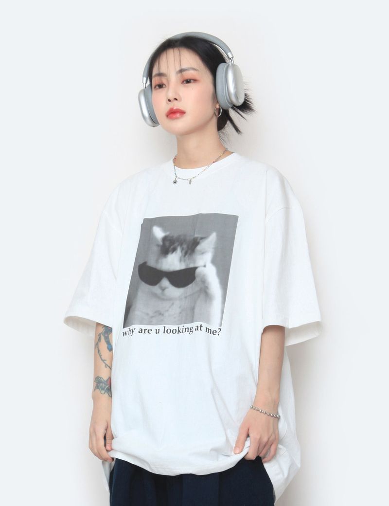 nutellike(ヌテールライク)の「Digital Cat Over Short Sleeve T(Tops)」