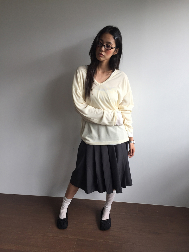 YWD PLEATS SKIRT (2color)