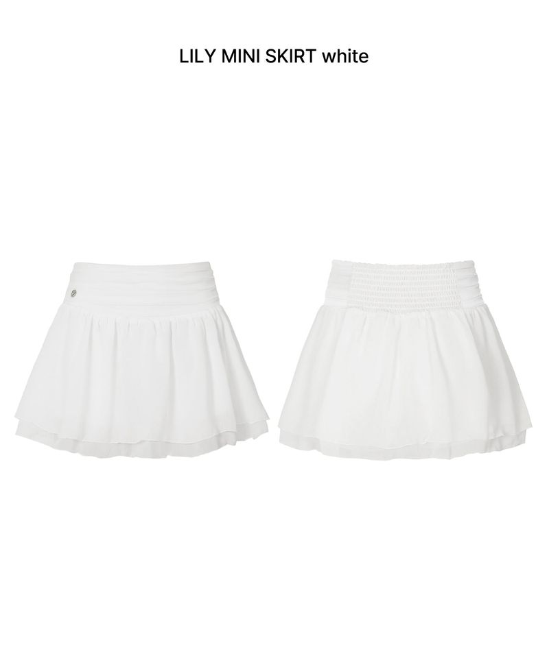 LILY MINI SKIRT white