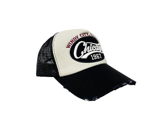 Chicago Damage Mesh Ball Cap