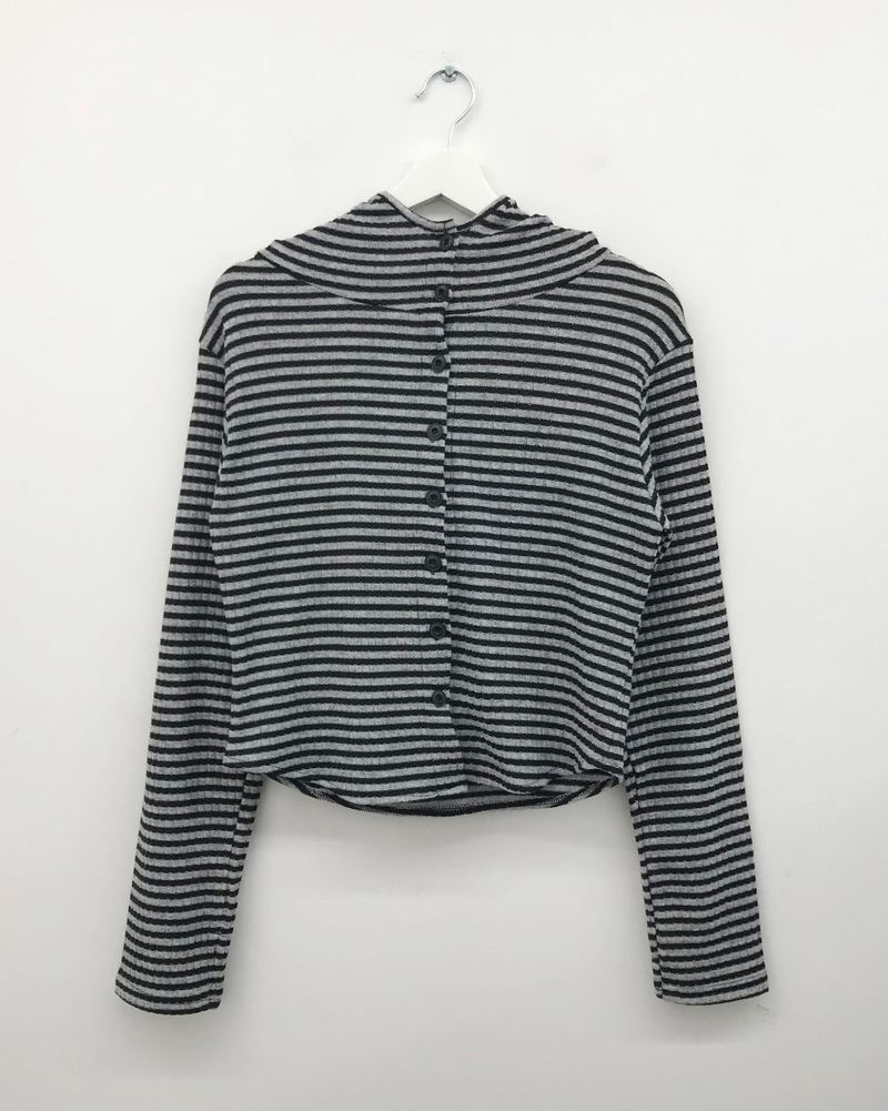 Alto high-neck hooded cardigan (2color)