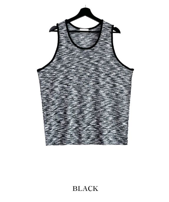 Mix scatter loose fit tank top