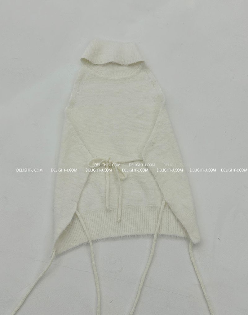 Block Soft Backless Sleeveless