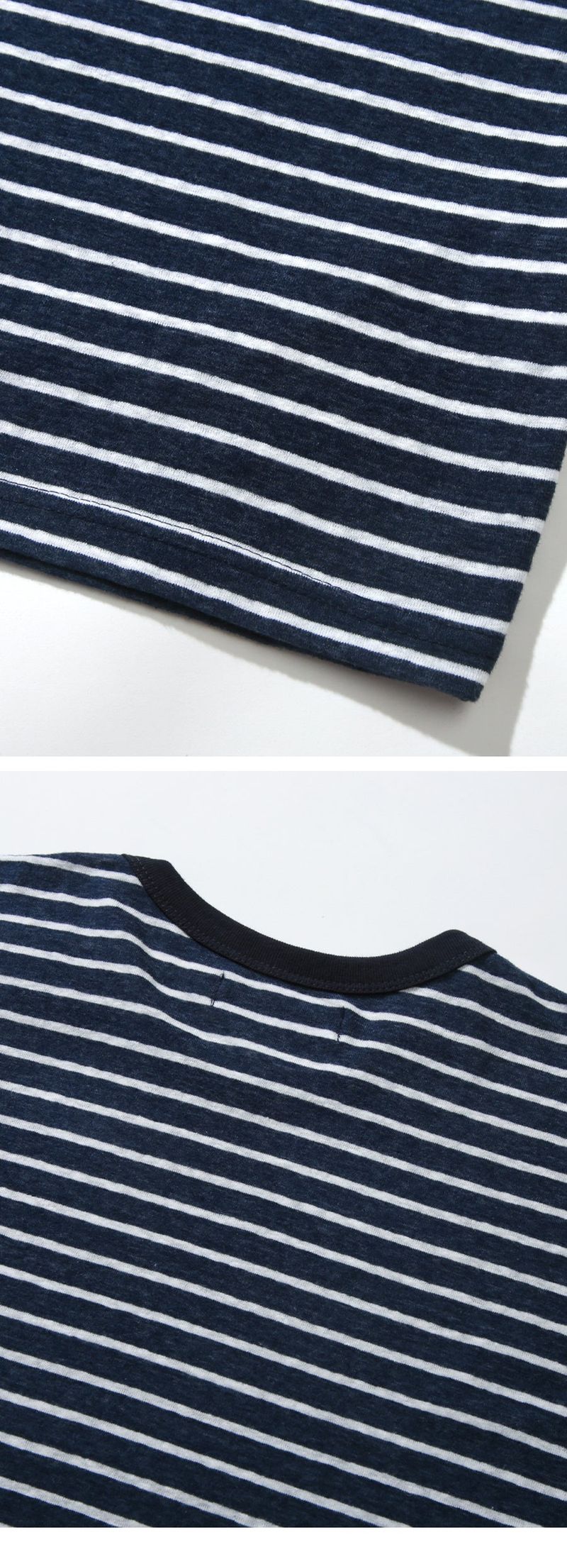 SURFER STRIPE LONG SLEEVE_NAVY