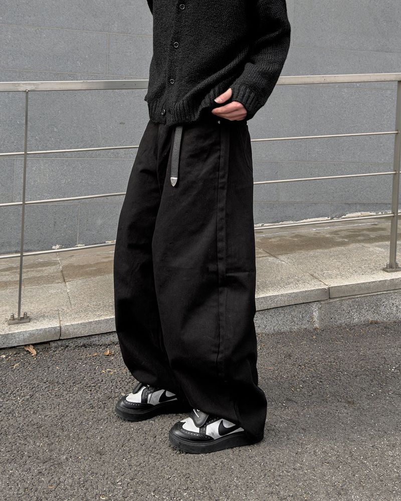 Nevis Cotton Wide Curved Pants