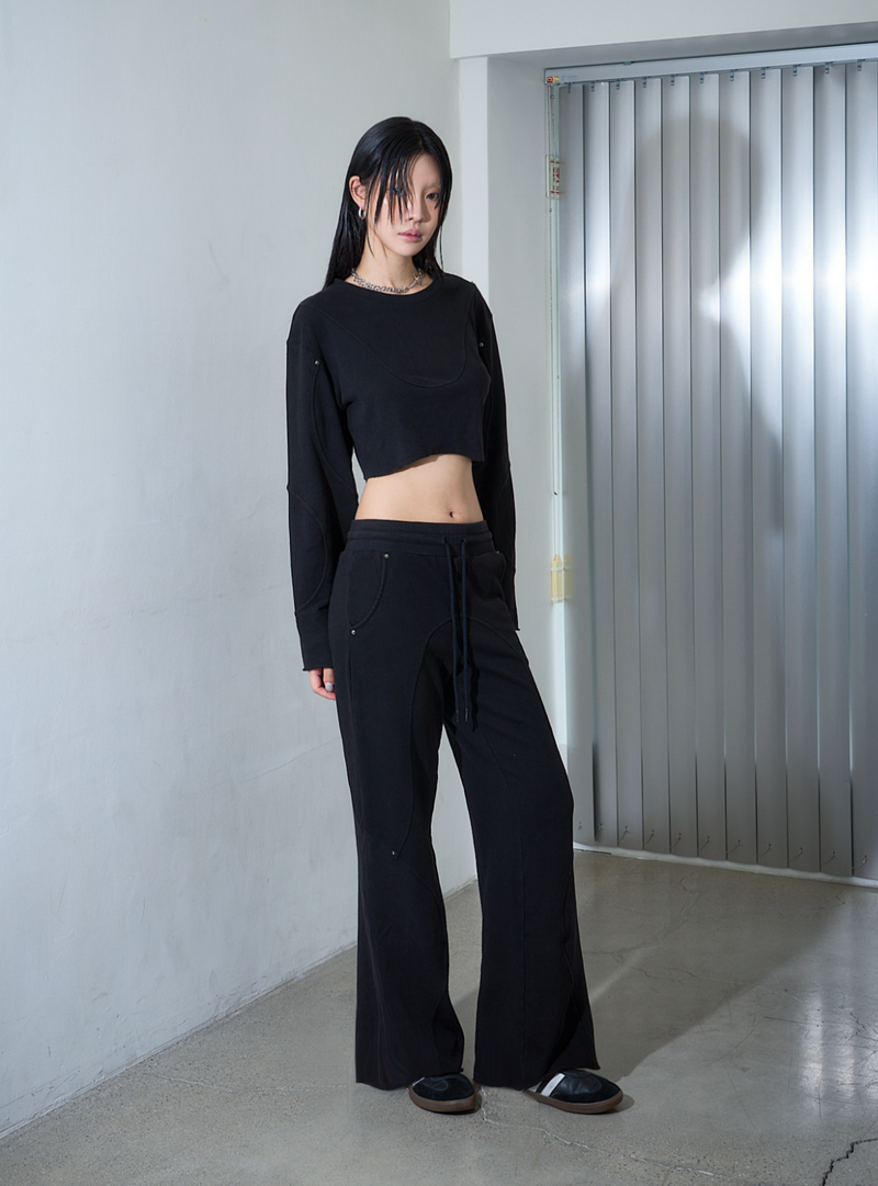 NOCTAVE（ノクターブ）の「スウェットパンツブ ラック（パンツ）」