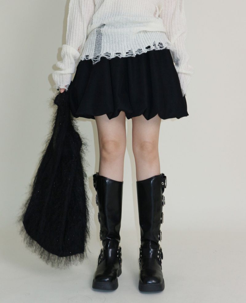 Cush Banding Pumpkin Balloon Mini Skirt