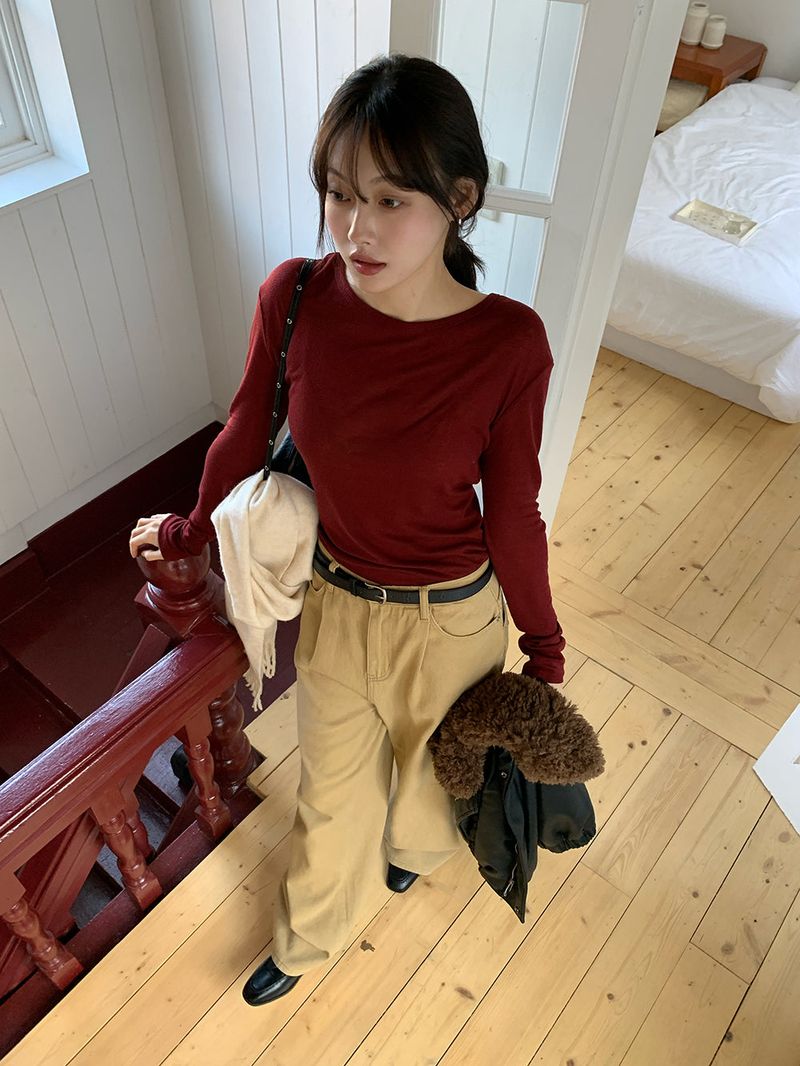 [MADE] Fodit Wool Tencel Layered Tee
