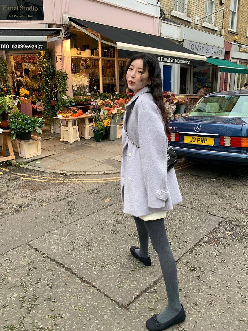 [MADE] Tion Mohair Handmade Pe Coat
