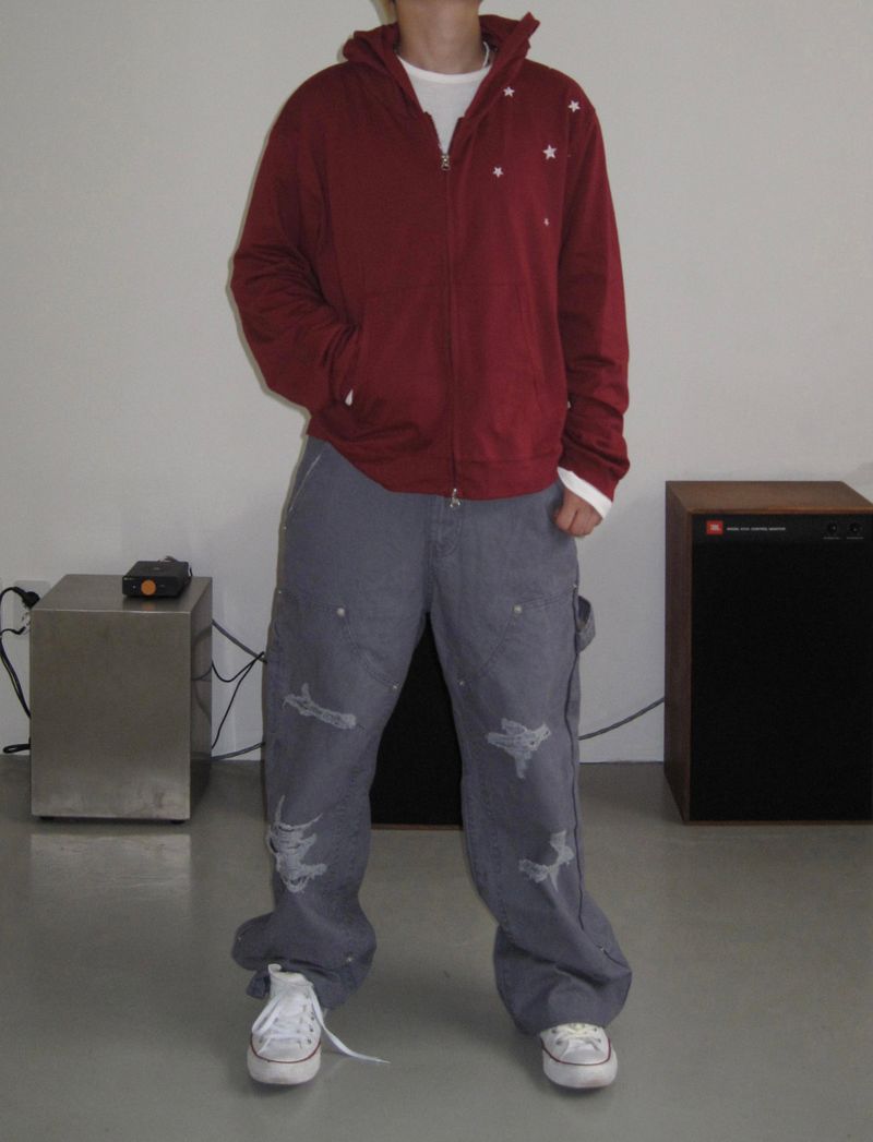 Vintage Damaged Double Knee Work Pants (3c)