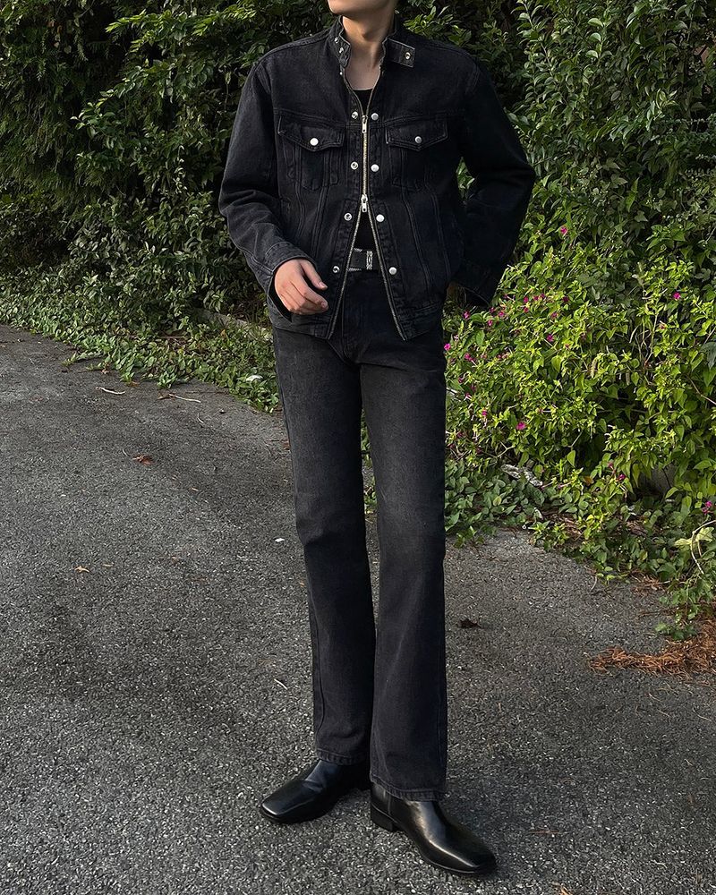 EN And denim trunker jacket (M ~ L)