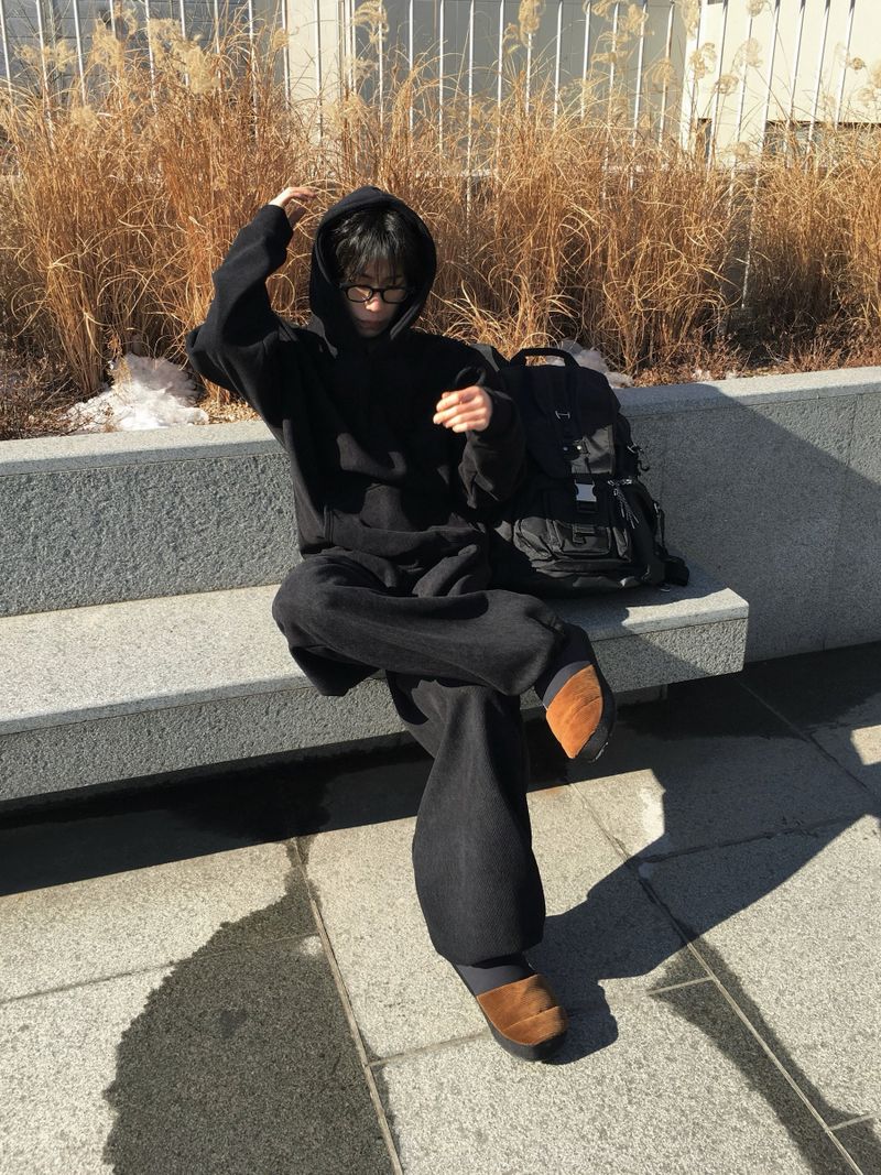[SET] Momon Golden Pullover Hoodie + Pintuck Wide Pants 4C