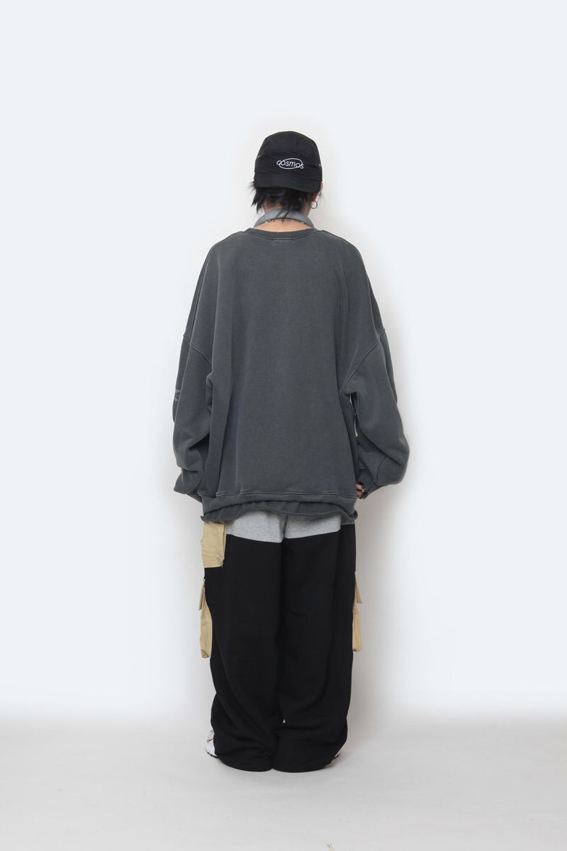 Sweat Coloring String Cargo Pants