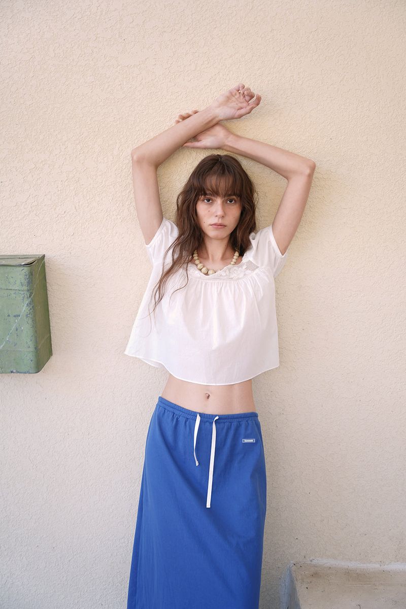 Rose square blouse