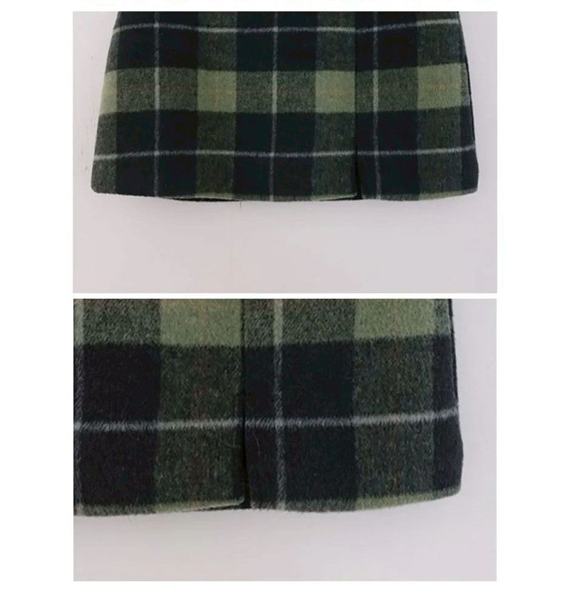 MATCHA CHECK MINI SKIRT