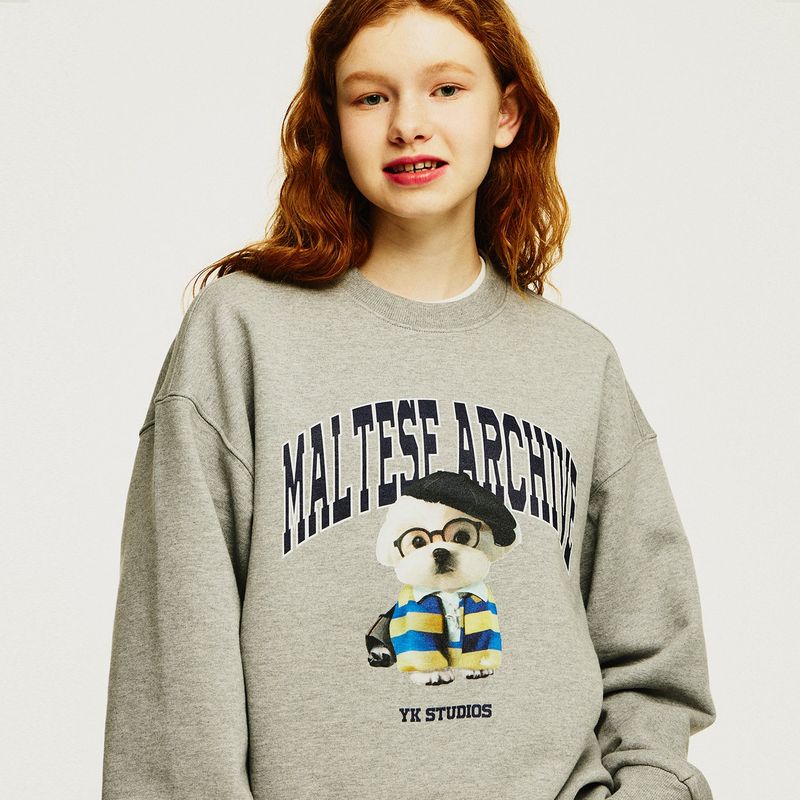 (Napping)Preppy maltese sweatshirts