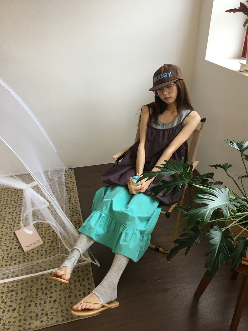 ログヘンリーネックスリーブレストップス (5color)