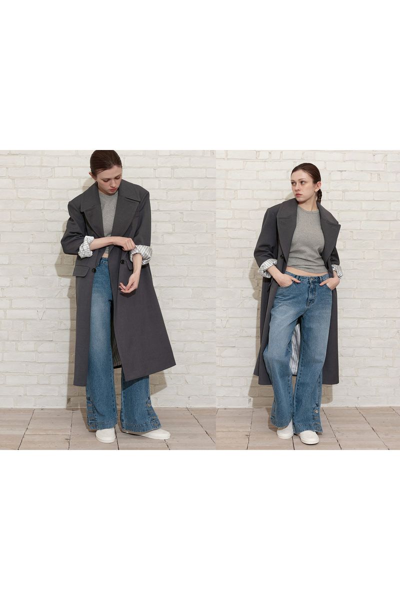 MAXIMAL DOUBLE COAT_GRAY