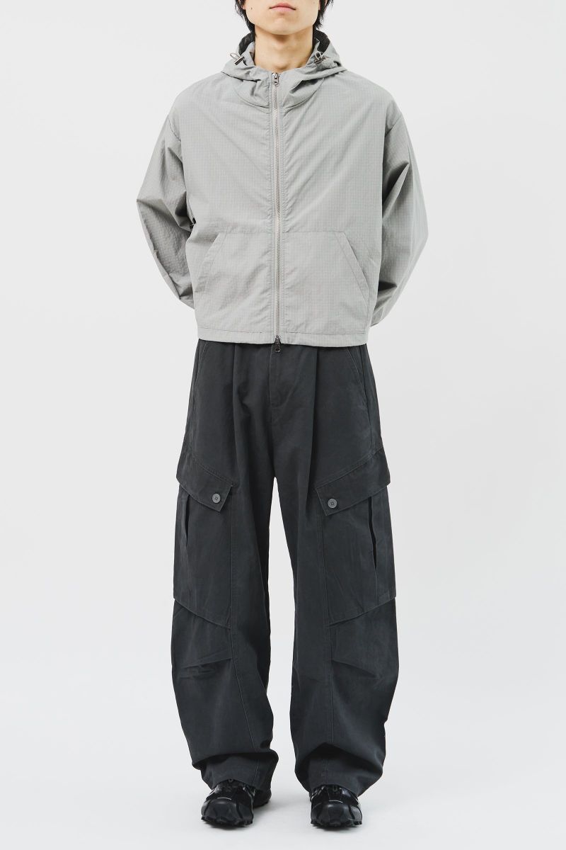 Square Cropped Hooded Jacket (5color)