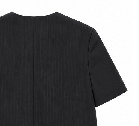 Theo No Collar Half Jacket
