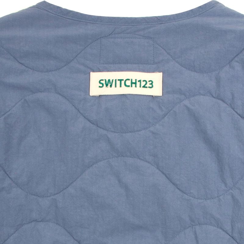 CROP REVERSIBLE QUILTING JUMPER(UNISEX)_SYS1JP03BU
