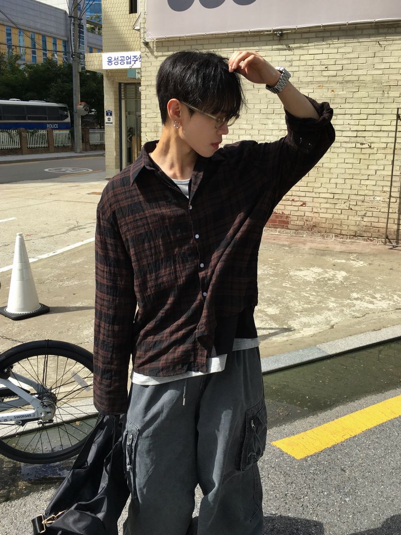 Moil Grunge Check Shirt 3C