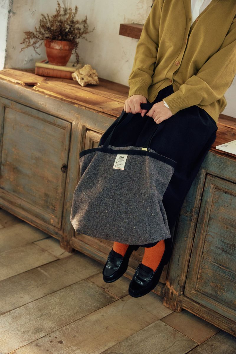Shopper bag Wool Grey