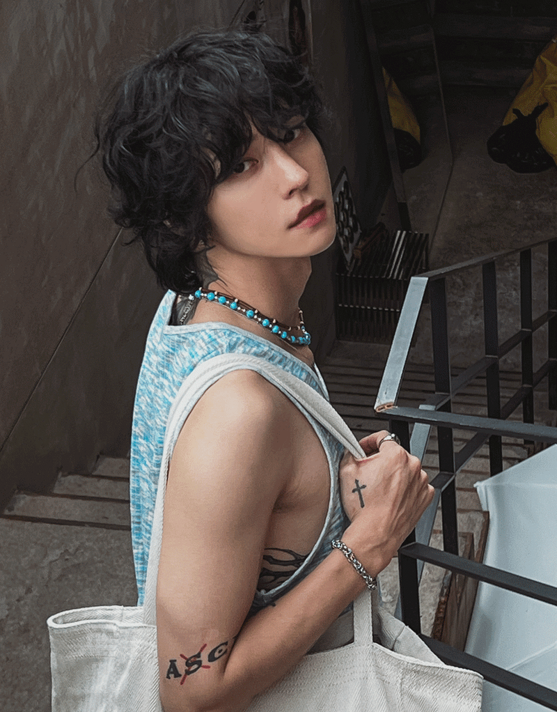2PLAN(ツープラン)の「Mix scatter loose fit tank top(Tops)」