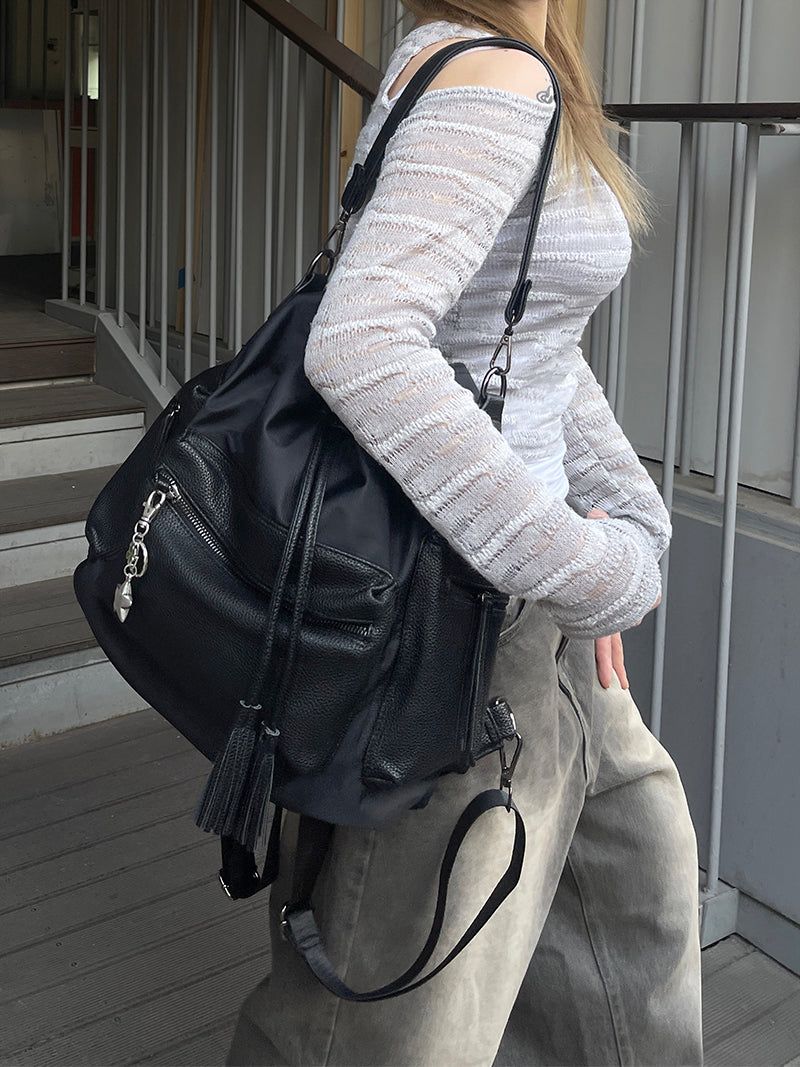 Daily Multi-Pocket Thistle Shoulder Bag