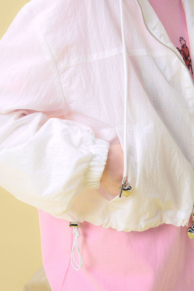 Frilly Woven Jacket [Ivory]