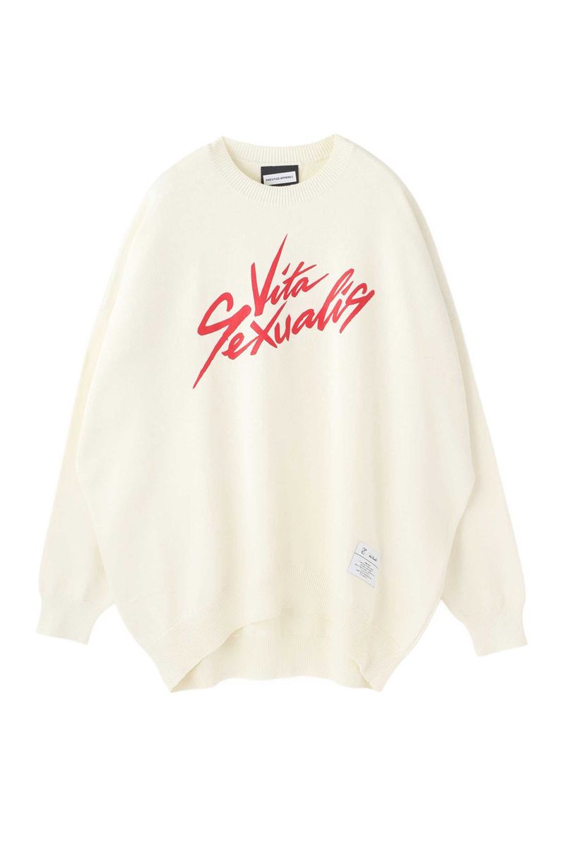 CREWNECK PRINT KNIT