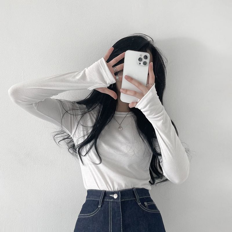 Extended Sleeve Round Neck T-Shirt