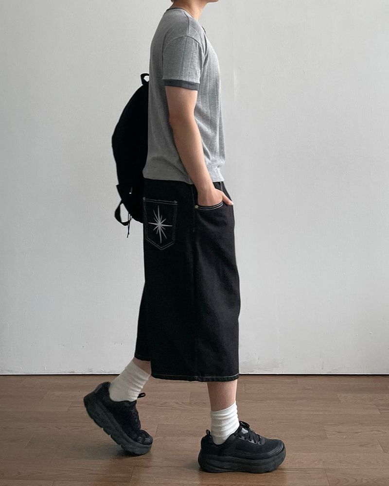 Peak Bermuda Denim Pants