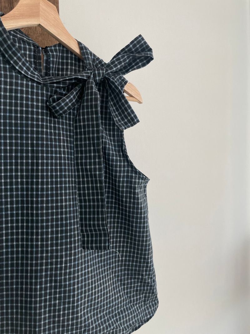 rone check ribbon shirts