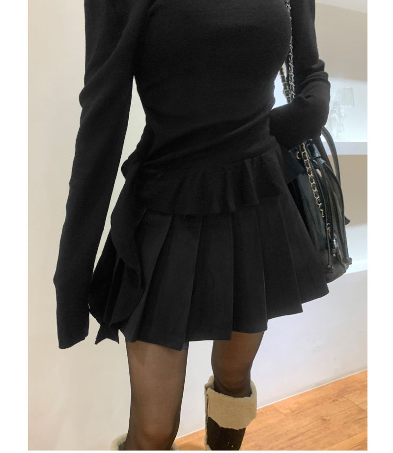 Sunday Pure Wool Pleated Mini SKirt