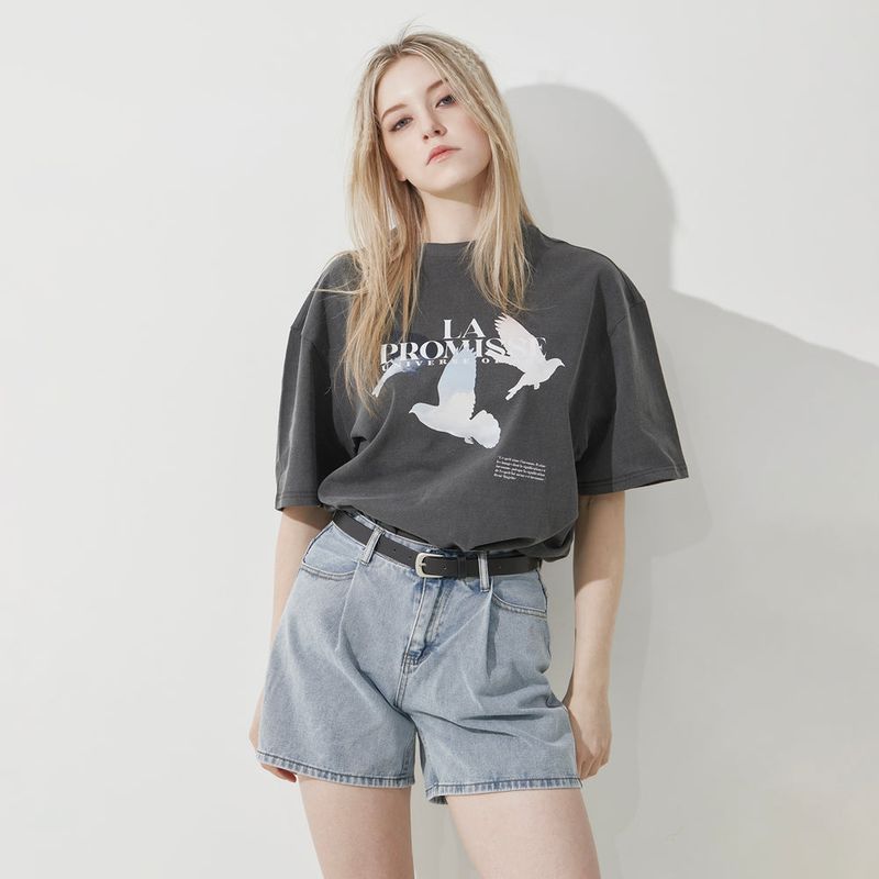 AOX(エーオーエックス)の「Promise Pigmented T-shirt (Gray)(Tops)」