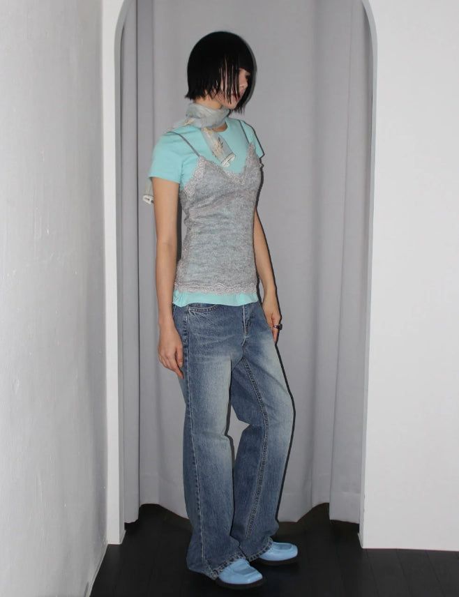 DART LINE SLIM TEE