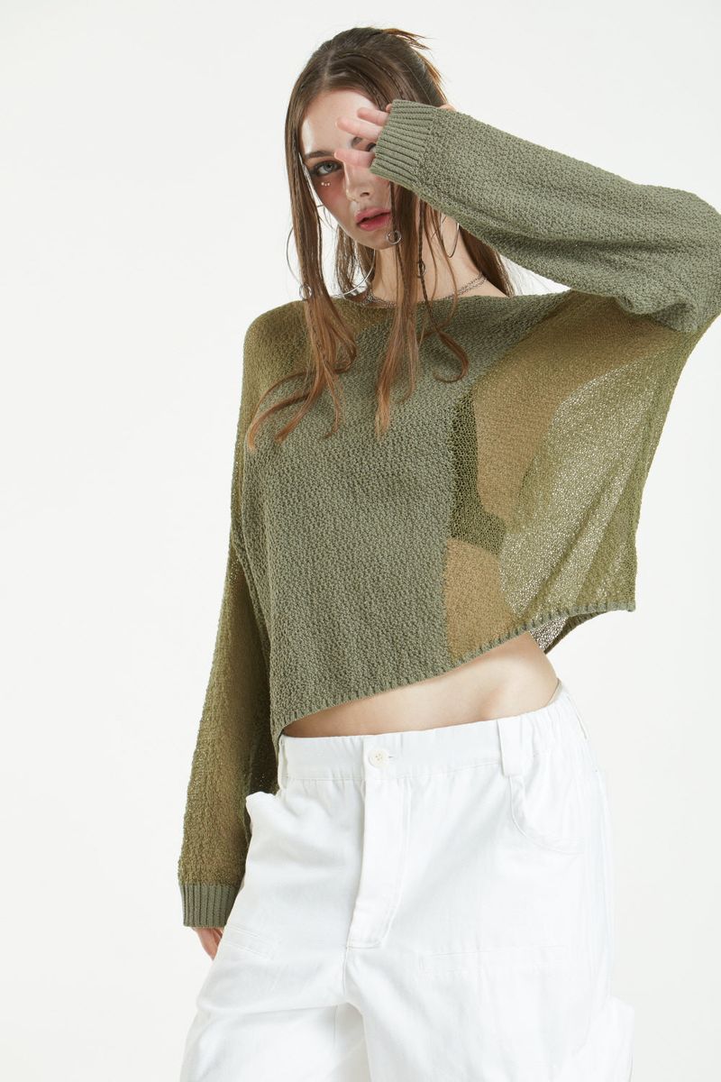 HAND SEE-THROUGH KNIT
