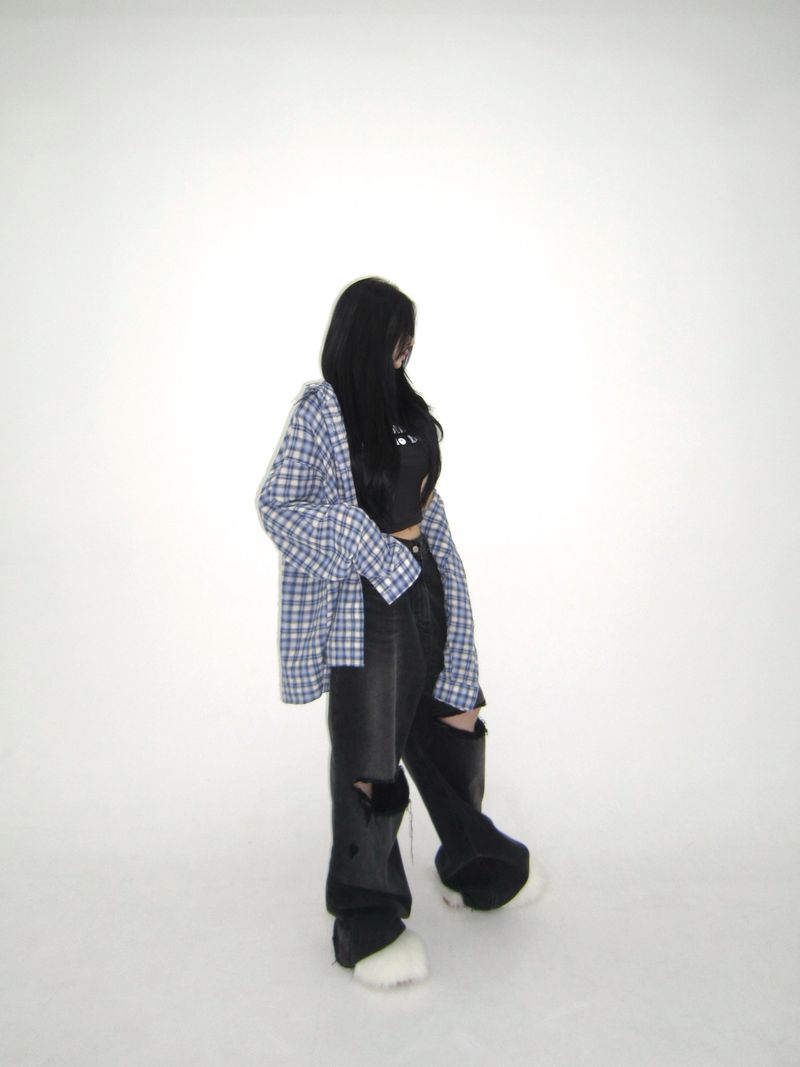 Linen checkered shirt