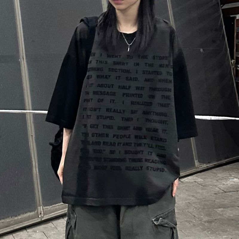 PEARCLAN（ペアクラン）の「vintage text washed t-shirt（Tops）」