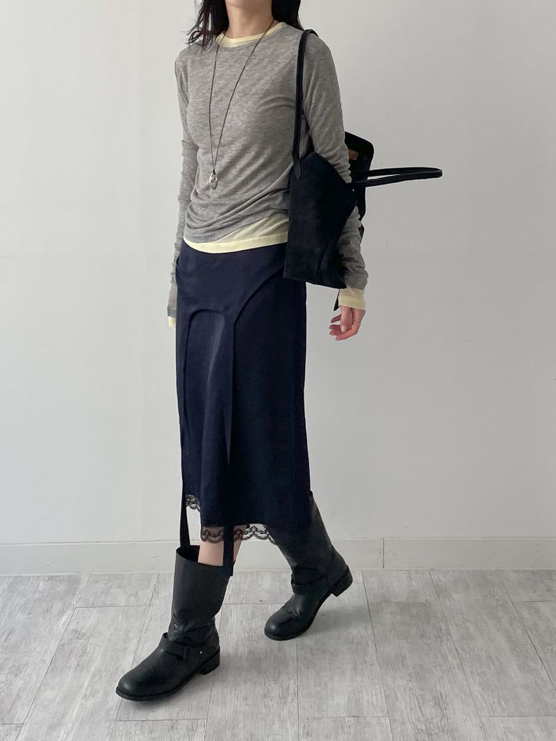 Tencel Slim See-through T-shirt