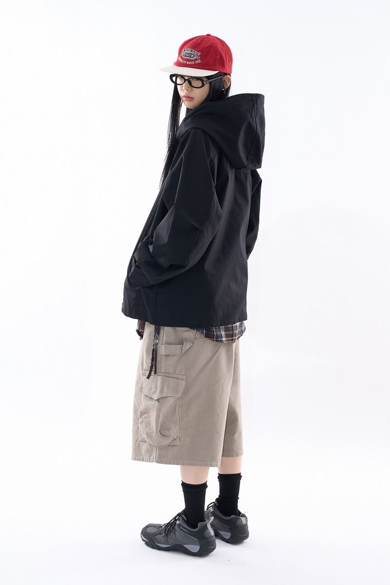 Big free cargo half pants