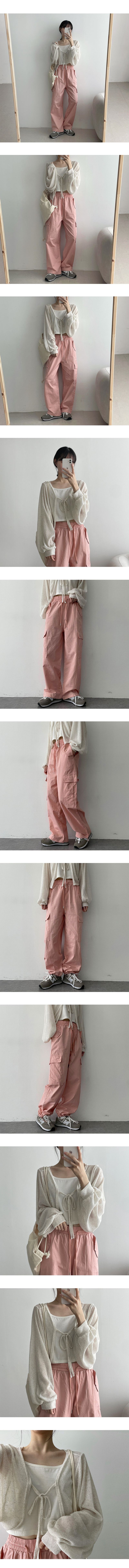 Mochi Two-Way Hem String Cargo Pants