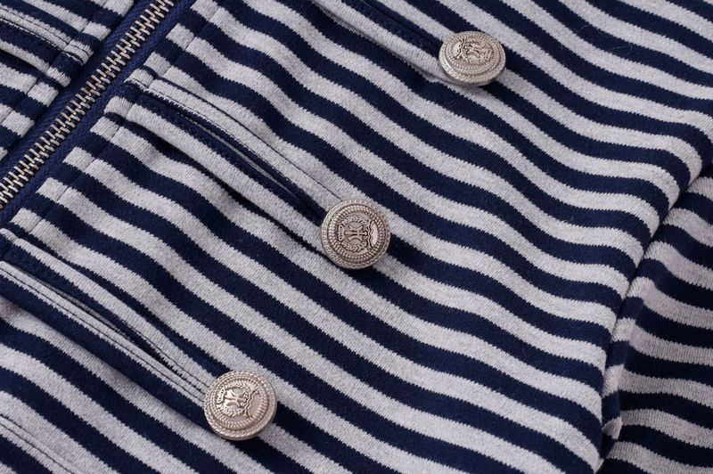 Camille Double Button Hood Zip-Up