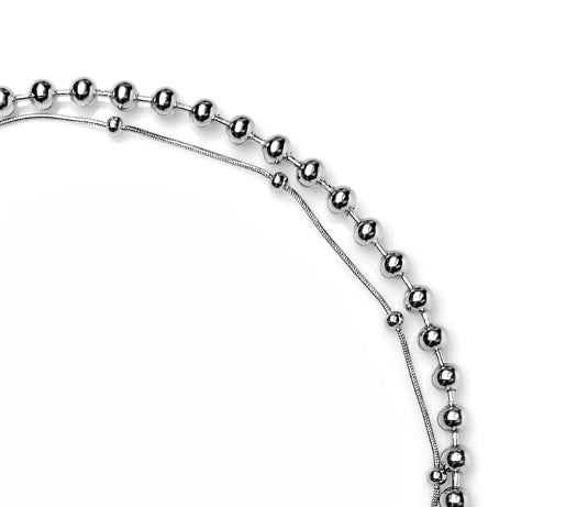 [MADE] 016 Layered clip necklace