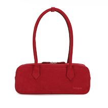Alina Suede Shoulder Bag Red