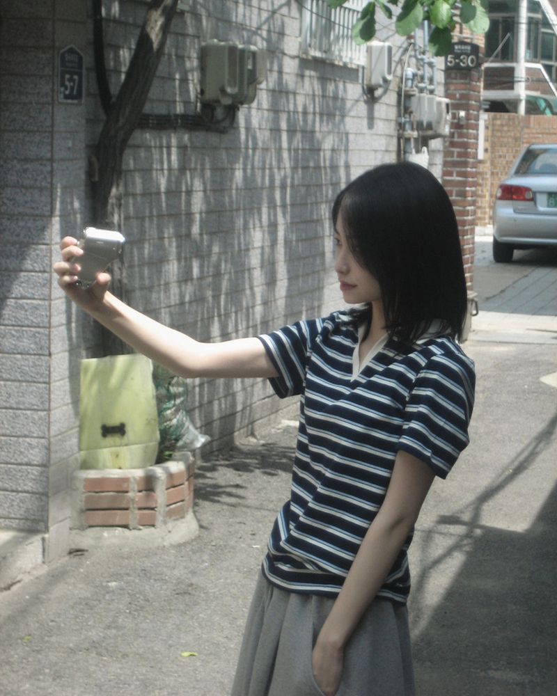 unbutty（アンバティ）の「Join Stripe Short-Sleeve T-Shirt（Tops）」