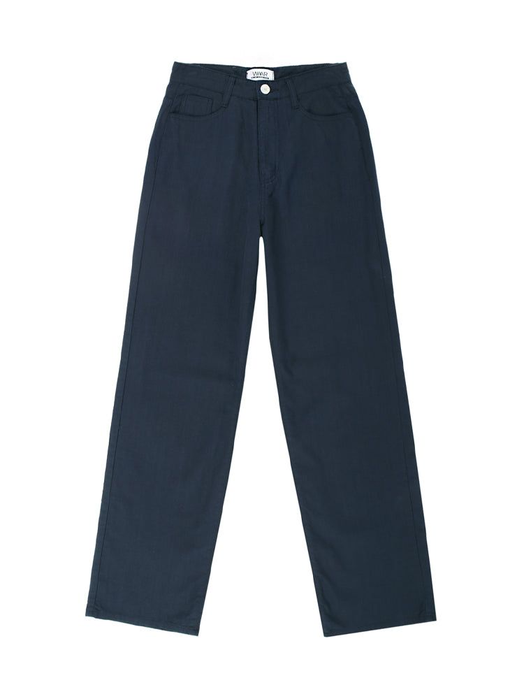 W1010 LINEN WIDE PANTS_NAVY
