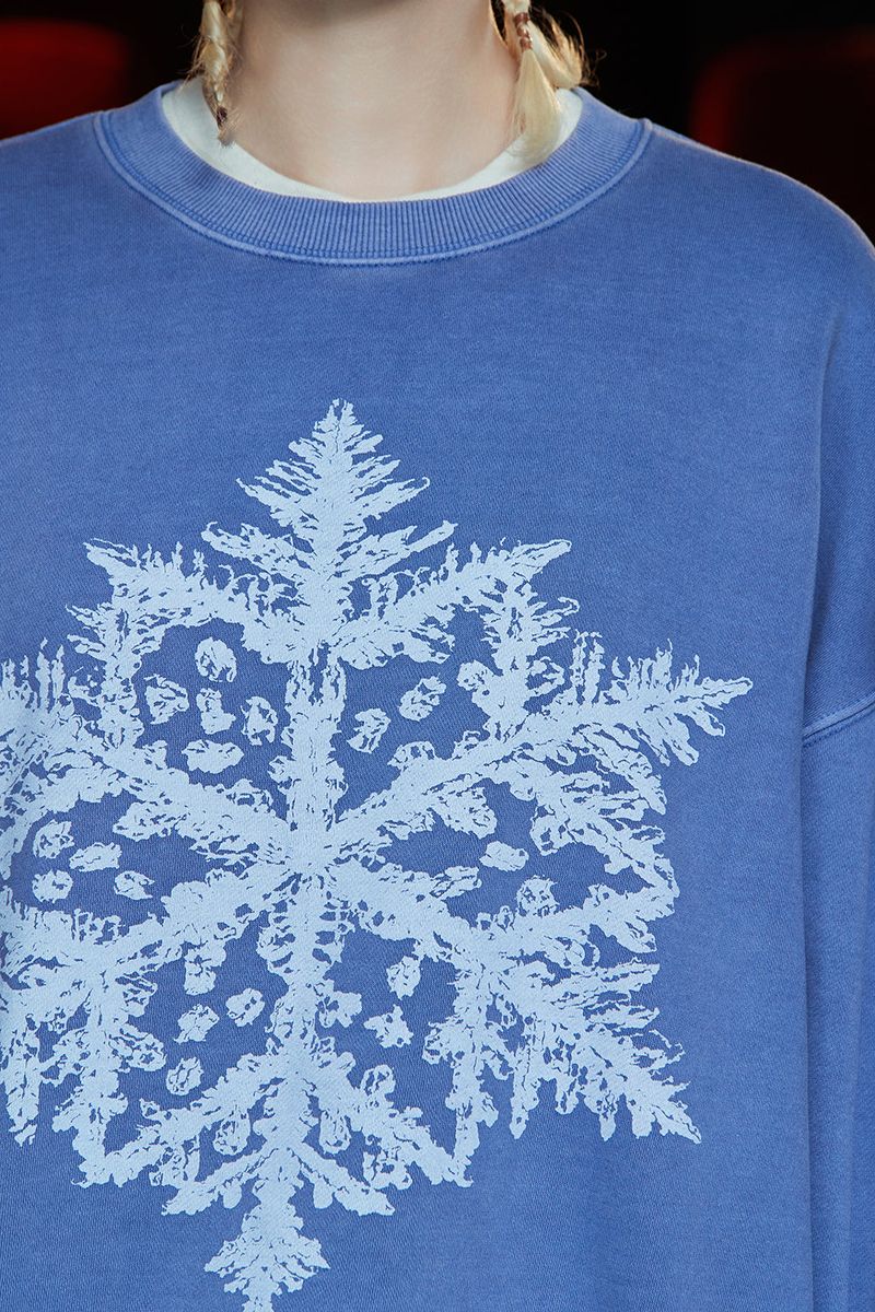PIGMENT SNOW SWEATSHIRT / BLUE